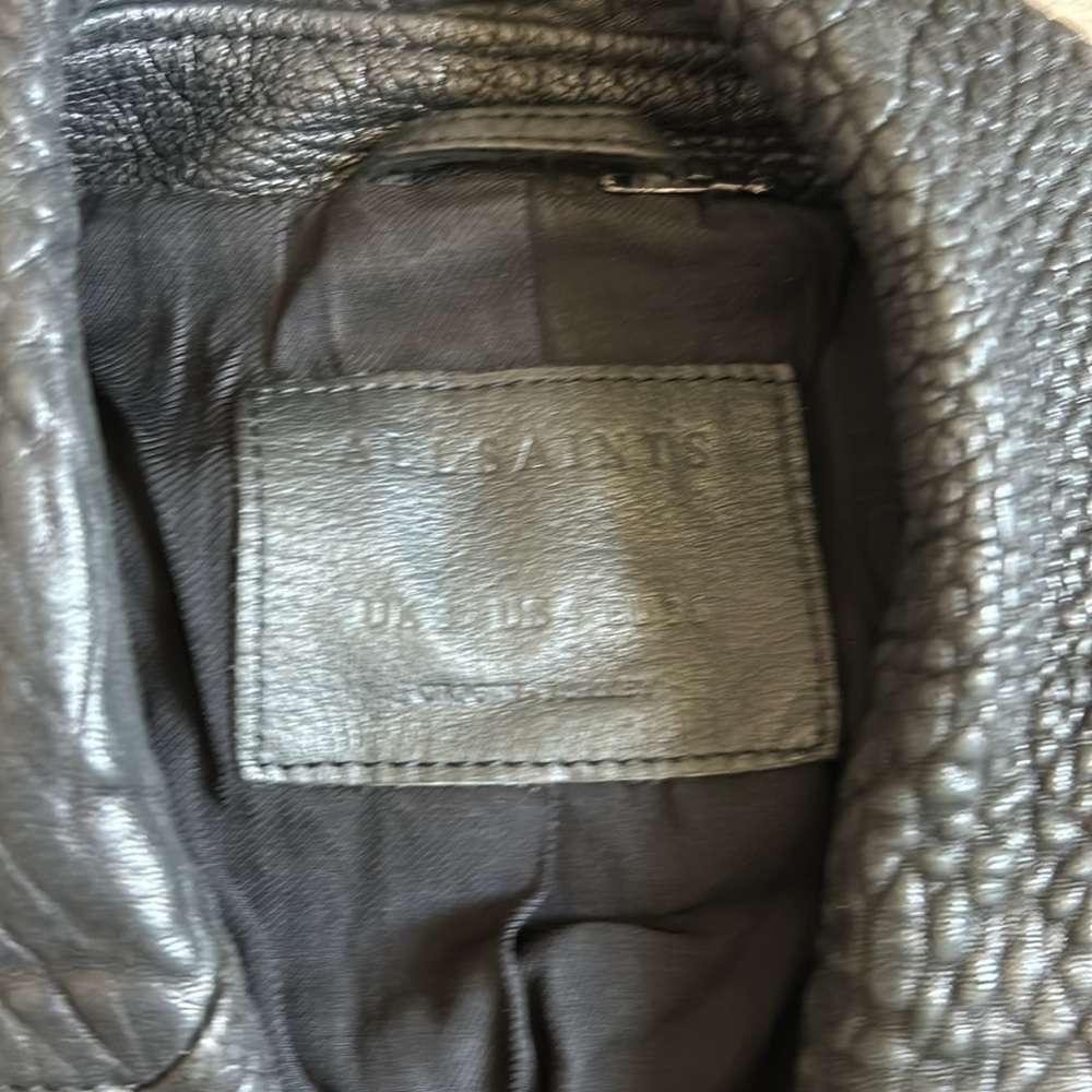 All saints lamb leather jacket - Picture 3 of 5